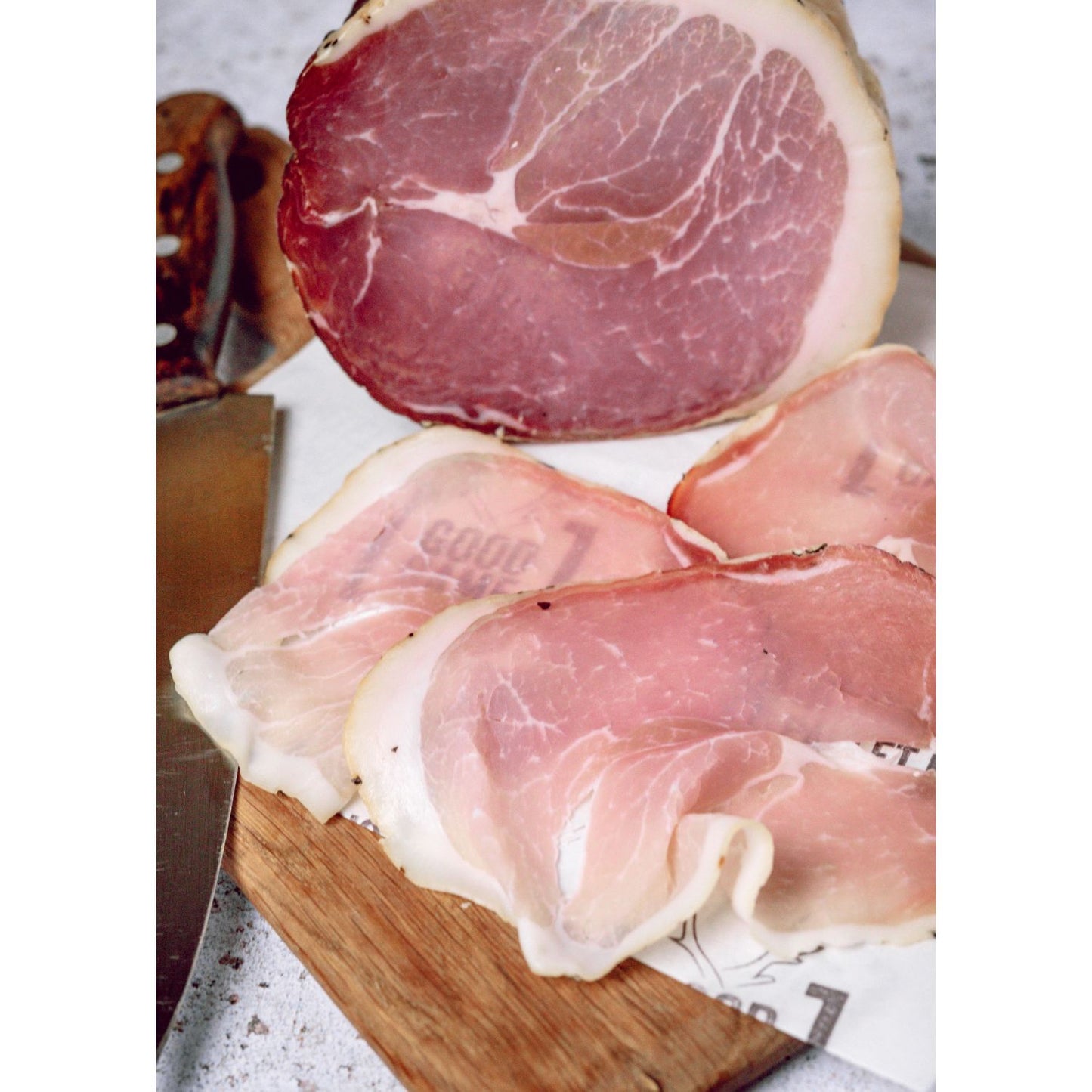 Culatello - sliced