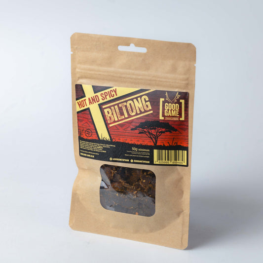 Good Game Hot and Spicy Biltong 50g pack
