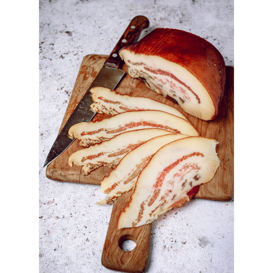 Guanciale - sliced Air dried pork cheek